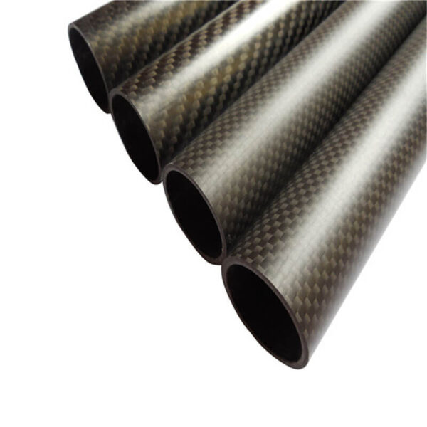 Uxcell 4Pcs Carbon Fiber Tubes 4x6x500mm - Pultruded Round Tubes For RC Models And DIY Projects